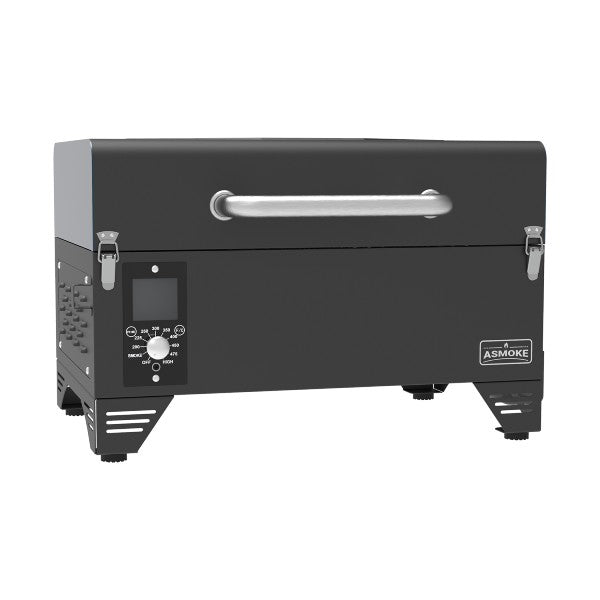 ASMOKE AS300 24" Cinder Black Portable Wood Pellet Grill