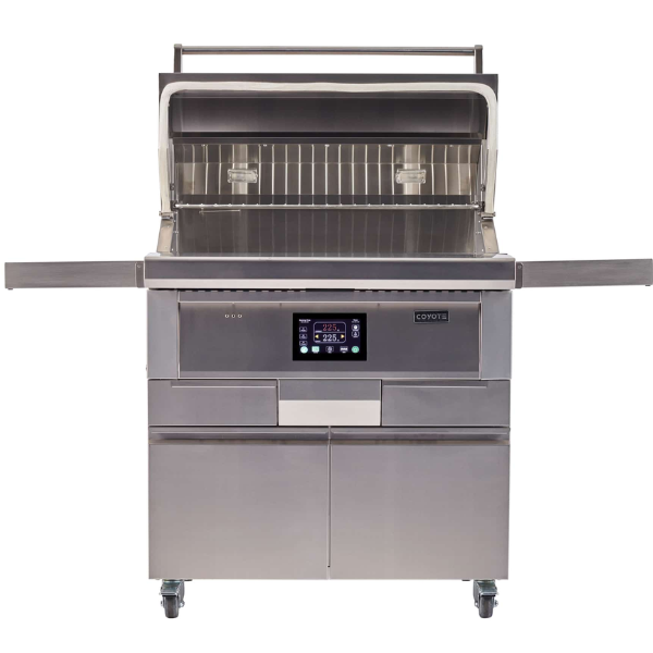 Coyote Pellet Grill C1P36-FS Hood Open