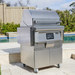    Coyote Pellet Grill Freestanding C1P28 FS Hood Down Shelves Down