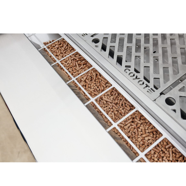 Coyote c1p28-fs Pellet Grill Hopper with Pellets