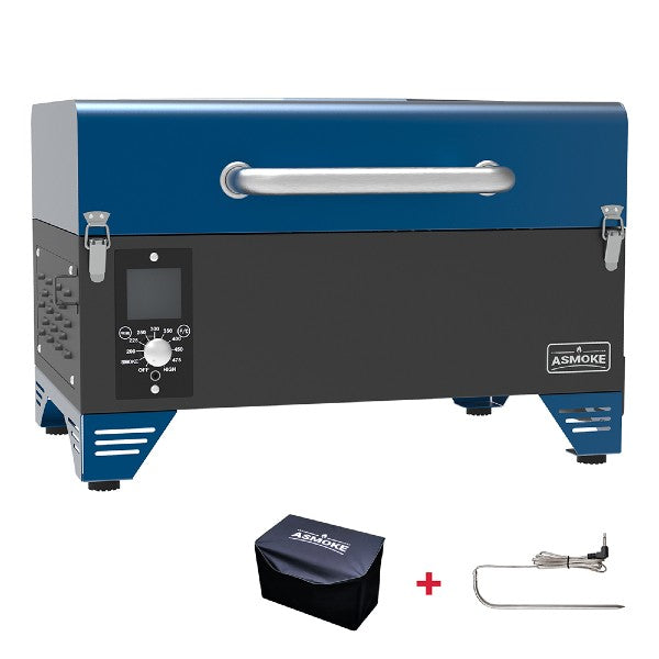 ASMOKE AS300 24" Tahoe Blue Portable Wood Pellet Grill