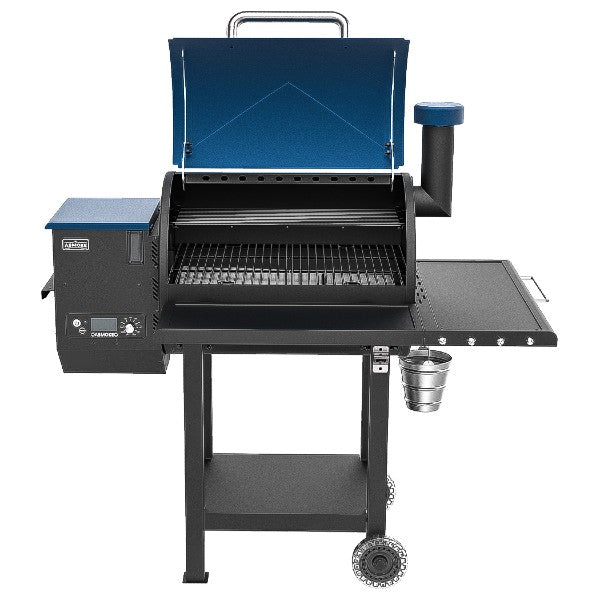 ASMOKE AS660N-1 52" Blue Freestanding Pellet Grill and Smoke with Removable Shelf
