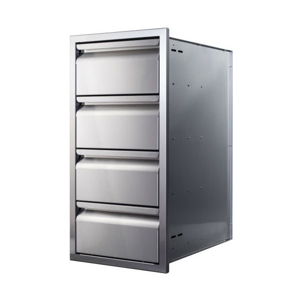 Memphis VGC15DB4 15" Stainless Steel Four Drawer Stack