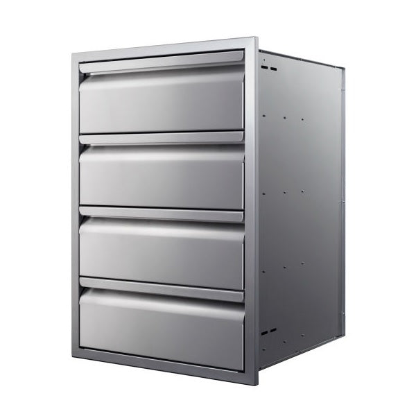 Memphis VGC21DB4 21" Stainless Steel Four Drawer Stack