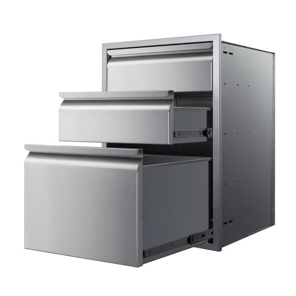 Memphis VGC21DB3 21" Stainless Steel Three Drawer Stack