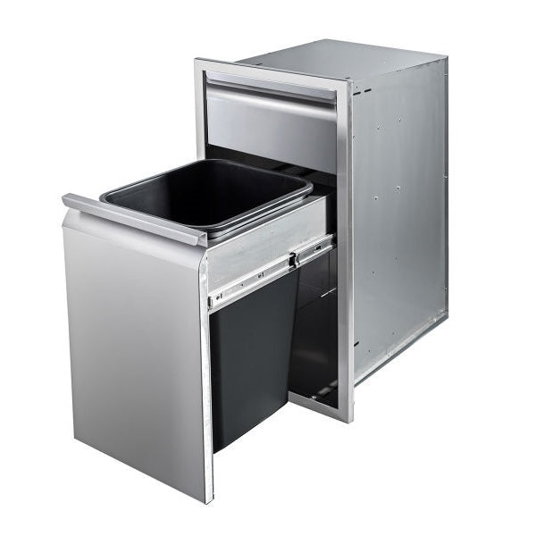 Memphis VGC15BWB1 15" Stainless Steel Single and Trash Drawer