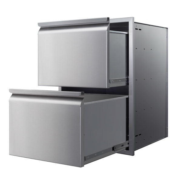 Memphis VGC21DB2 21" Stainless Steel Two Drawer Stack