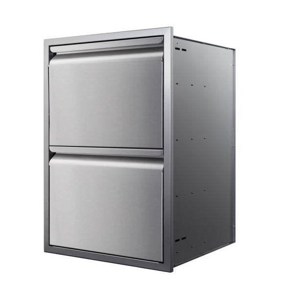 Memphis VGC21DB2 21" Stainless Steel Two Drawer Stack